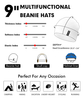 9 &quot;男性女性用スカルキャップヘルメットライナースリープキャップを実行している多機能軽量ビーニー帽子